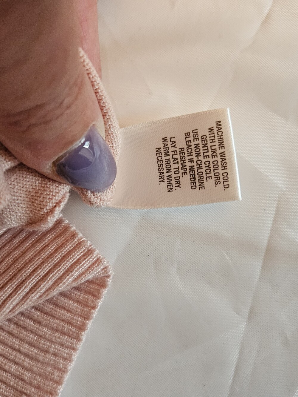 Women's Dusty Pink Cowl Neck Sweater - Picture 8 of 13